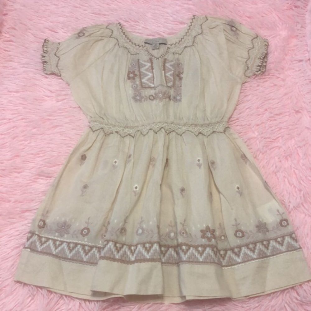 Stella McCartney Kids Embroidered Cotton Dress Size 4/5, NWOT